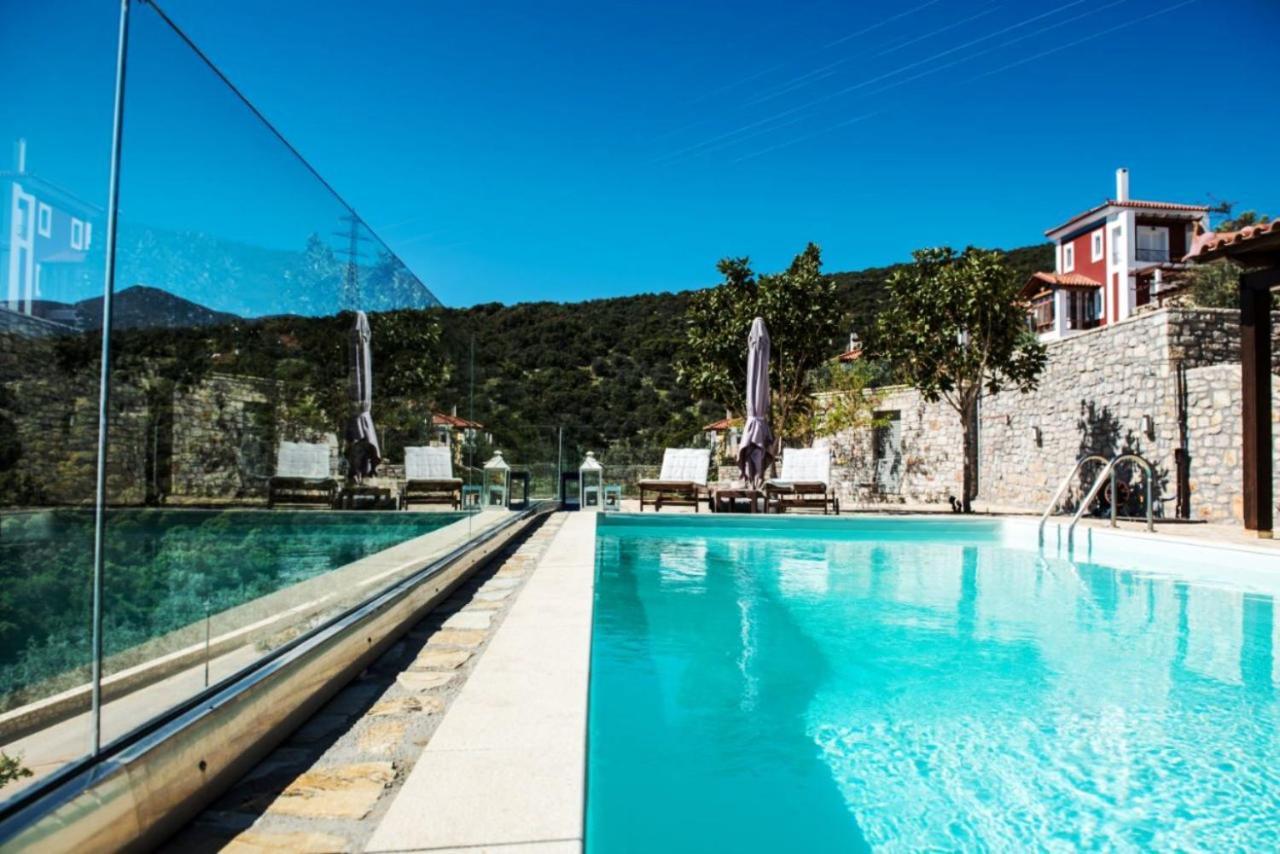 Apollo Romantic Sea View Villa Kivérion Exteriör bild